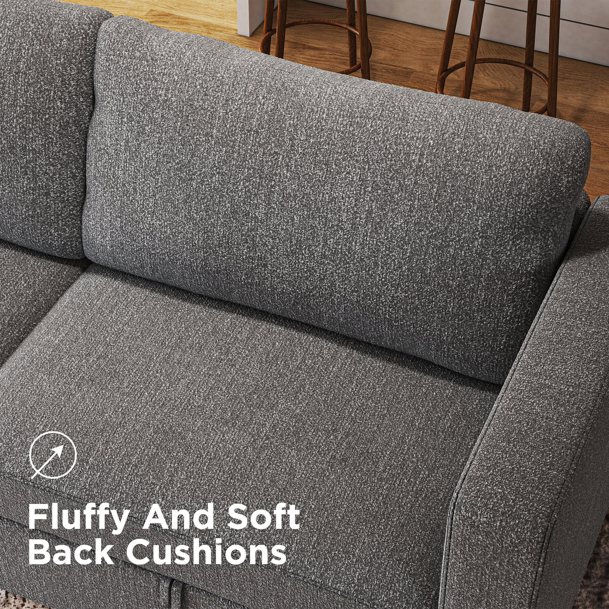 Light Grey Modular Sectional Sofa with Storage R263089
