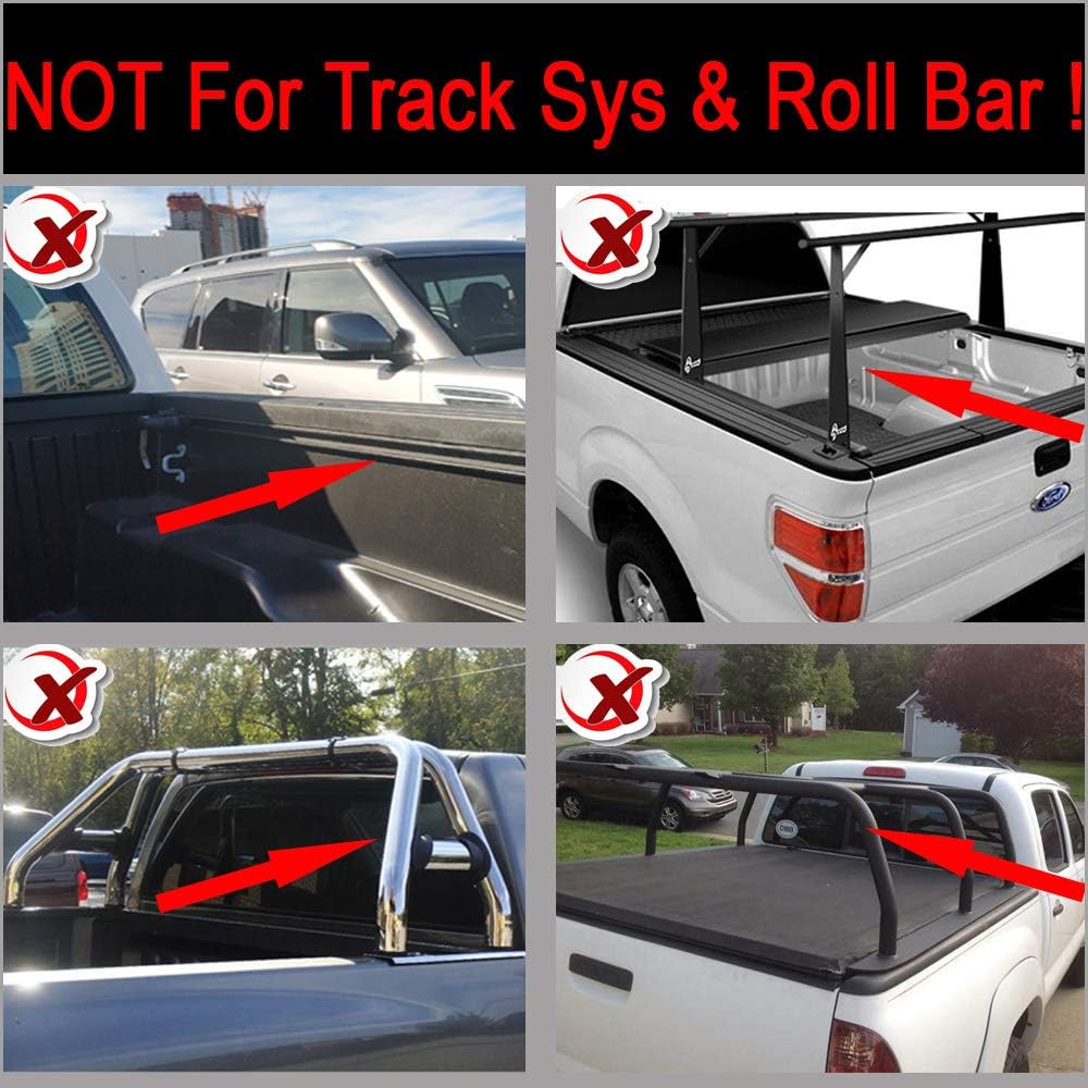 Soft Roll Up Tonneau Cover for Pickup 6.5ft Bed I105626