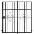 Black Projection Mount Outswing Steel Patio Security Door F10596