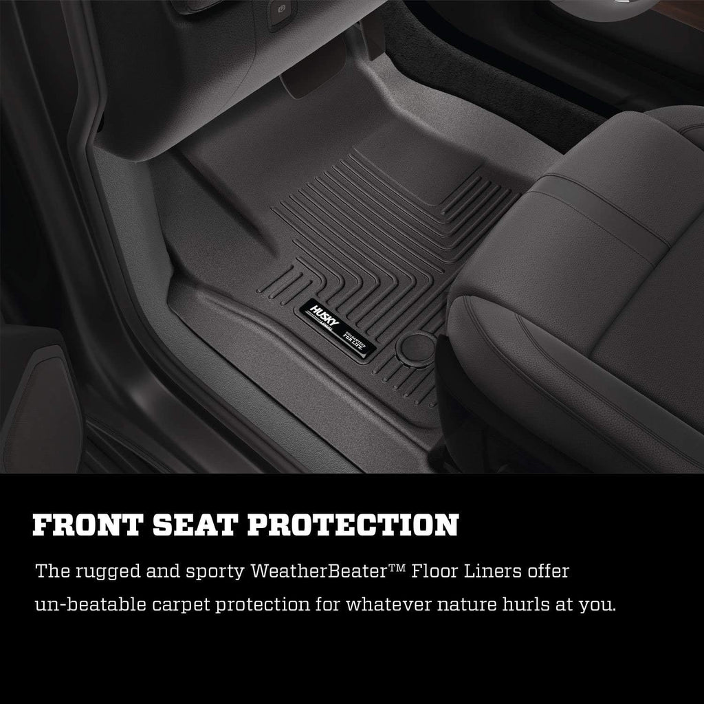 Black Front Floor Liners 2 Pcs T385