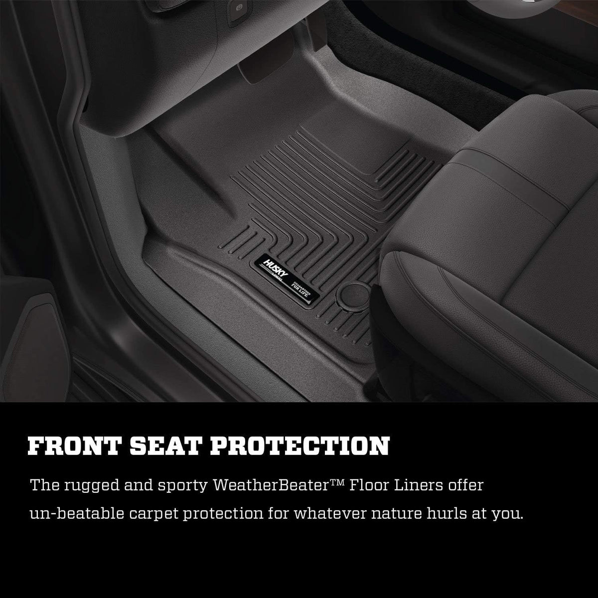 Black Front Floor Liners 2 Pcs T385