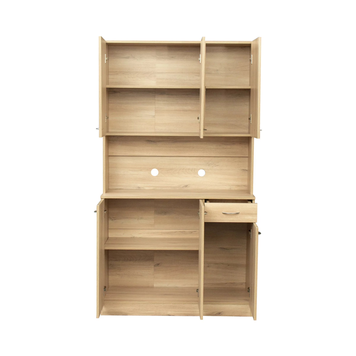 70.87" Tall 6-Door 1-Drawer Wardrobe Kitchen Cabinet I997