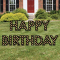 Black and Gold Birthday Yard Sign V780