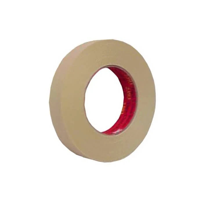 Tan High Temperature Masking Tape, 36 mm x 55 M, 24 per Case P54588