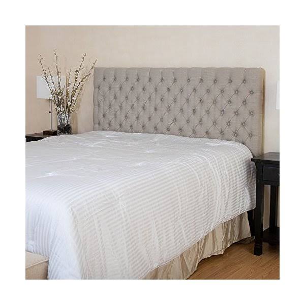 Tufted Fabric Headboard, Queen/Full, Sand P195992