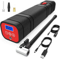 Tire Inflator Portable Air Compressor, 12V DC, 2000 * 3 mAh, 120 PSI, LED Light, Pack of 2 D303994