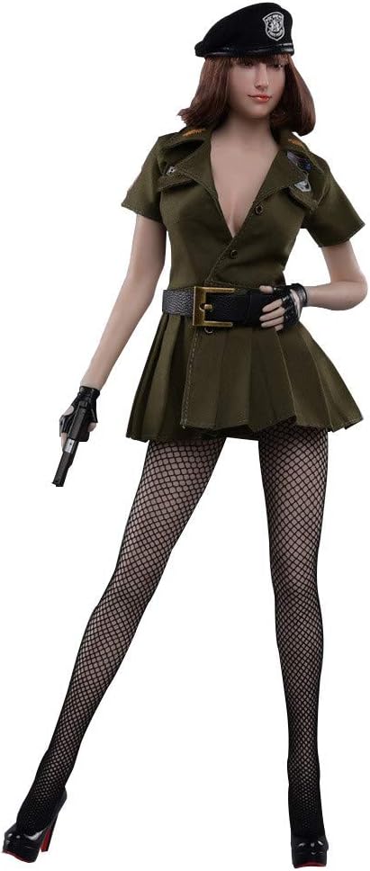 Camouflage Policewoman Skirt Seamless Stockings Set Y1981
