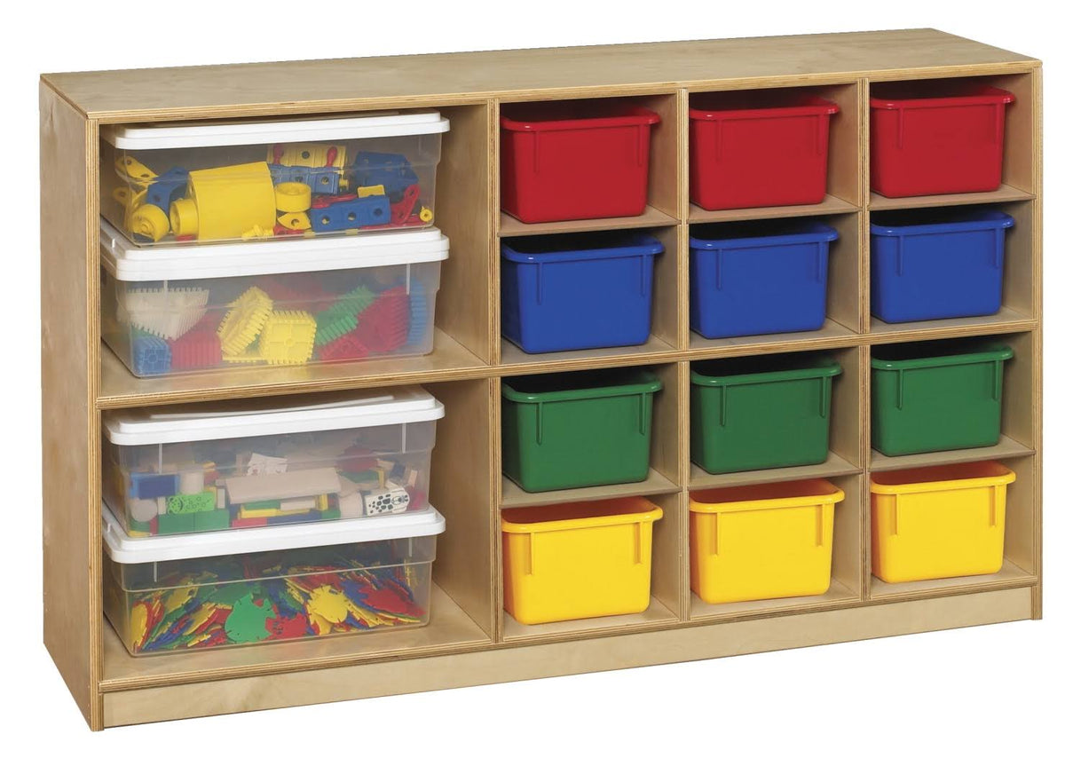 12 Assorted Colored Trays Storage Unit Q171902