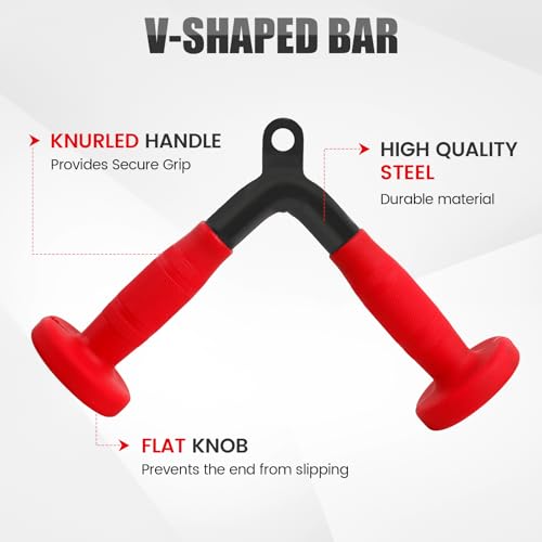 V-shaped Bar LAT Pull Down Bar D Handle with PU Grip C567955