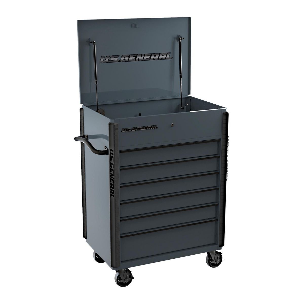 Slate Gray 6-Drawer Service Cart U294