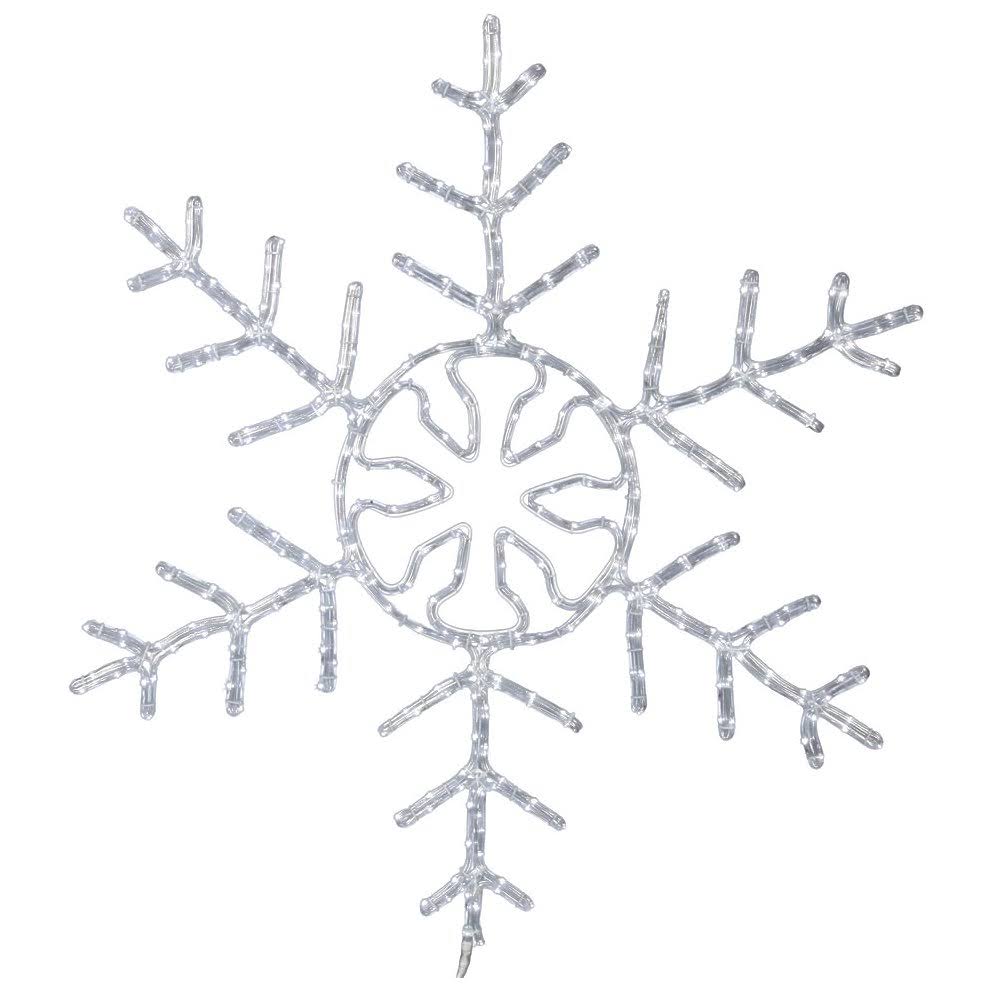 240 LED Light Pure Forked Snowflake White 36 in. F8259