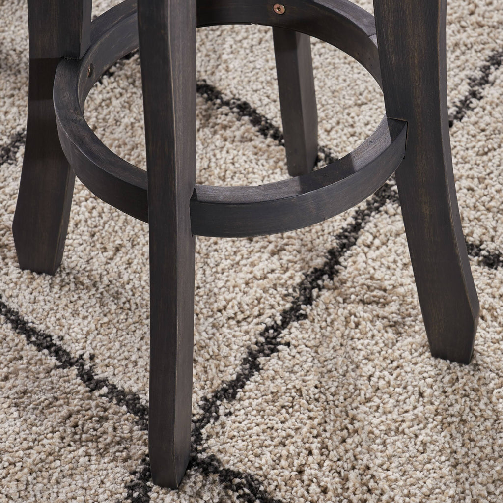 Grey Acacia Wood Barstool (Set of 2) D79363