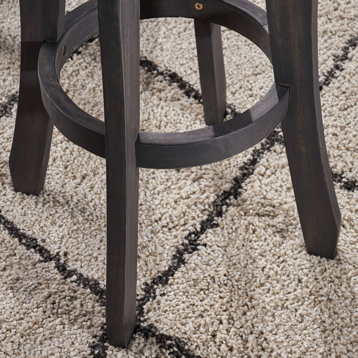 Grey Acacia Wood Barstool (Set of 2) D79363