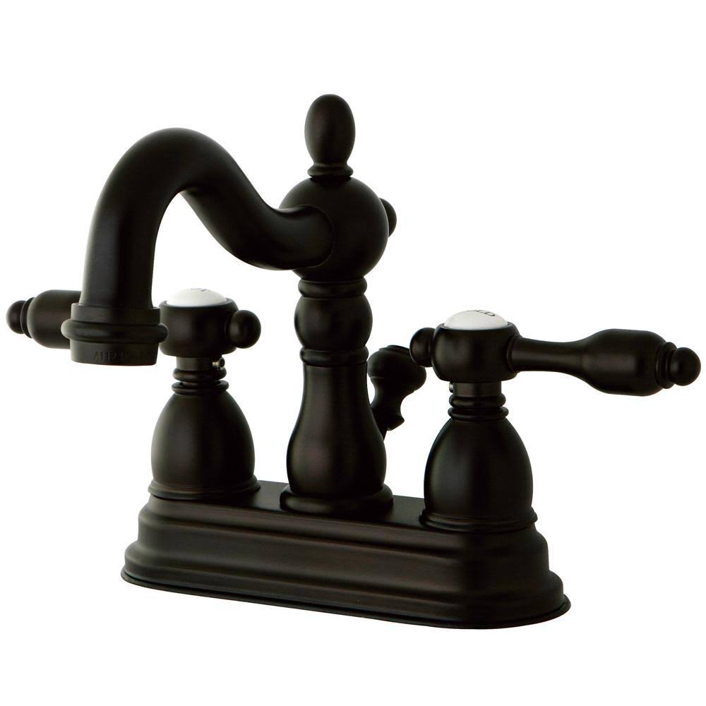Polished Chrome Center Lavatory Faucet with Brass Pop-Up K916669