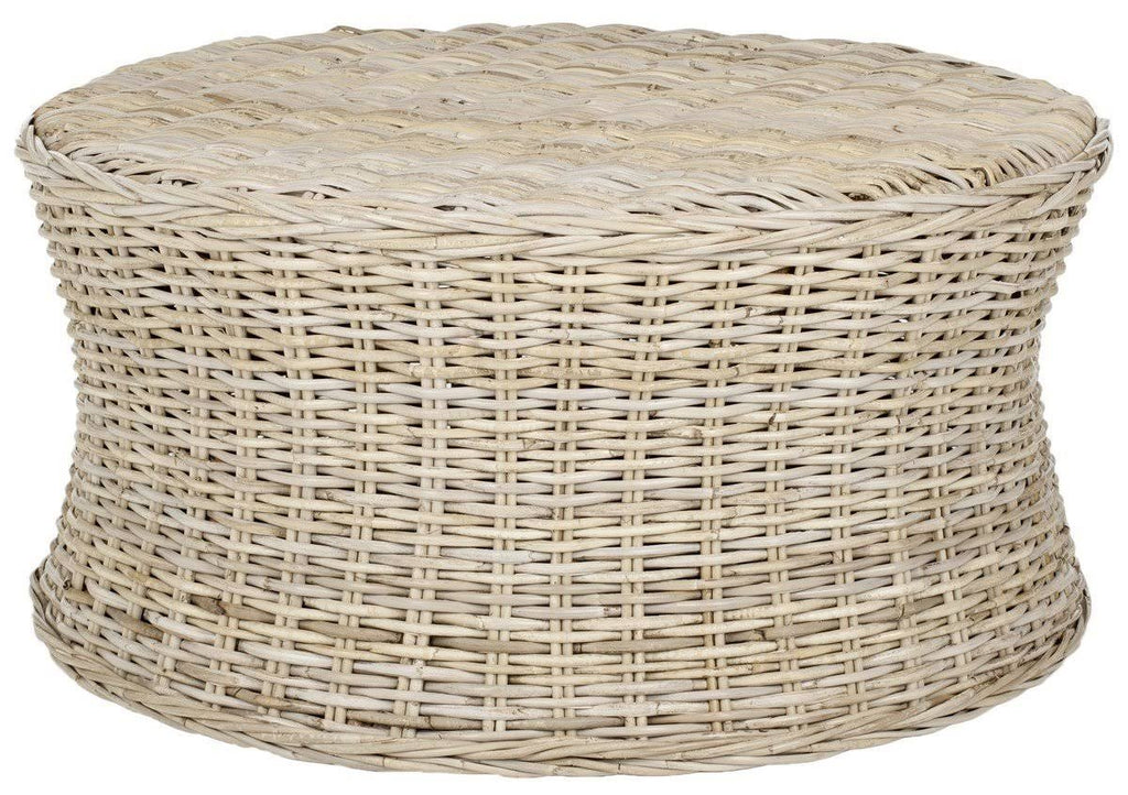 White Cocktail Ottoman V18950