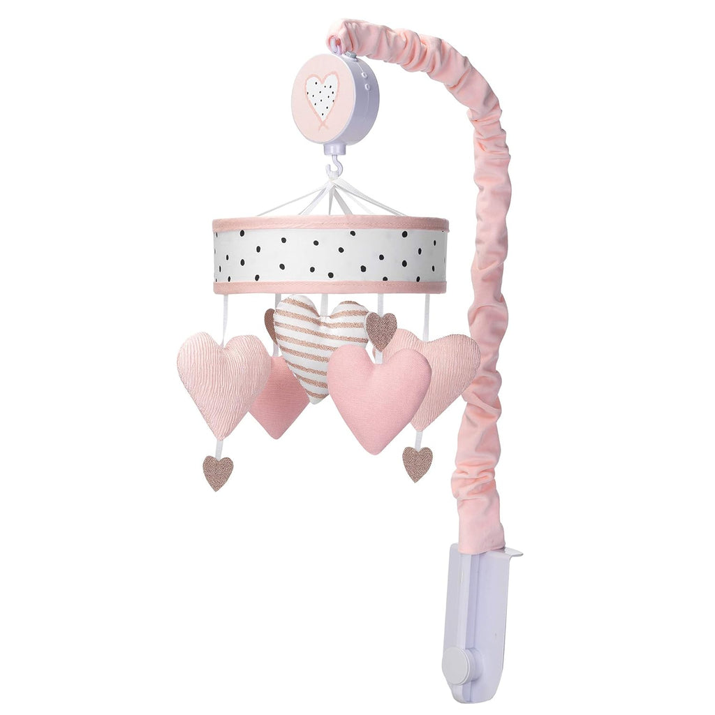 Pink/White Musical Baby Crib Mobile C761