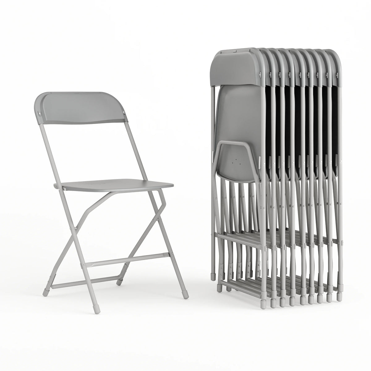 White Plastic Folding Chair 10 Pack V691