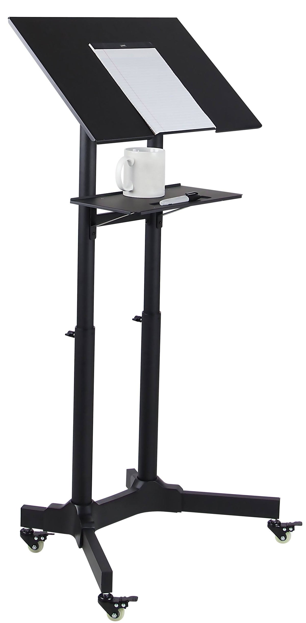 Mobile Standing Height Desk with Caster Wheels H495084