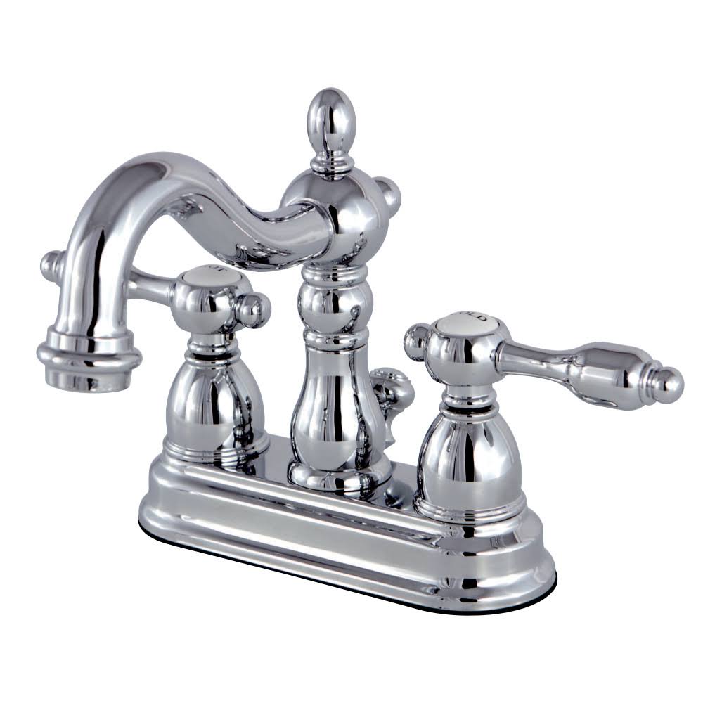 Polished Chrome Center Lavatory Faucet with Brass Pop-Up K916669