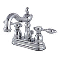 Polished Chrome Center Lavatory Faucet with Brass Pop-Up K916669
