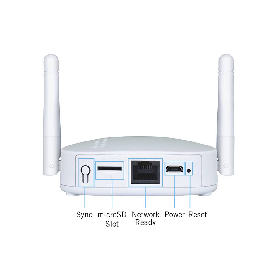 4 Channel 1080p HD Wireless Gateway with 16GB microSD Card and 2 AC Powered Indoor Wireless Cameras D99424