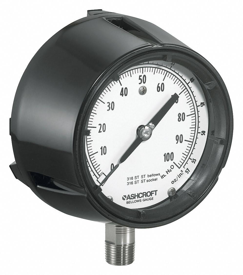 Pressure Gauge, 4-1/2 In., 1/4 in. NPT I544011