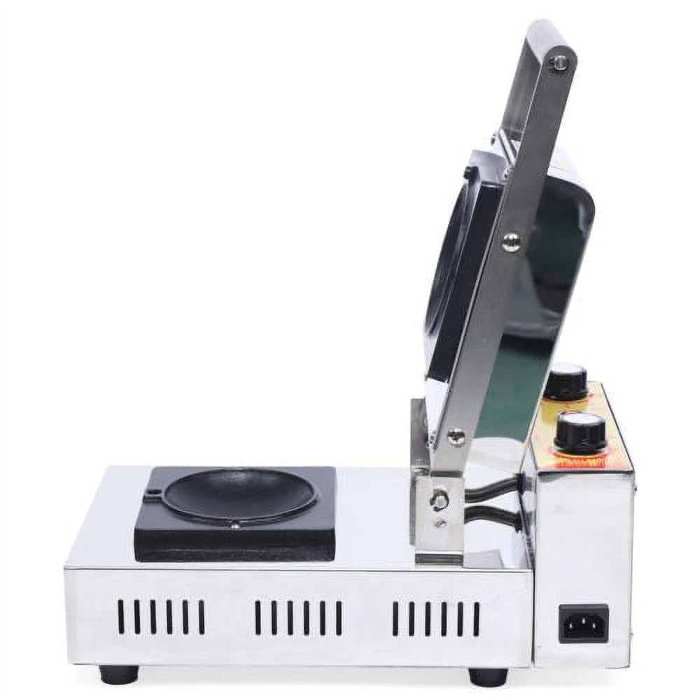 1000W Electric Burger Waffle Maker Panini Press E257