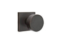 Polished Nickel Round Knob Dummy Pair Square Rosette U44747