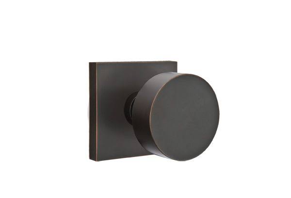 Polished Nickel Round Knob Dummy Pair Square Rosette U44747