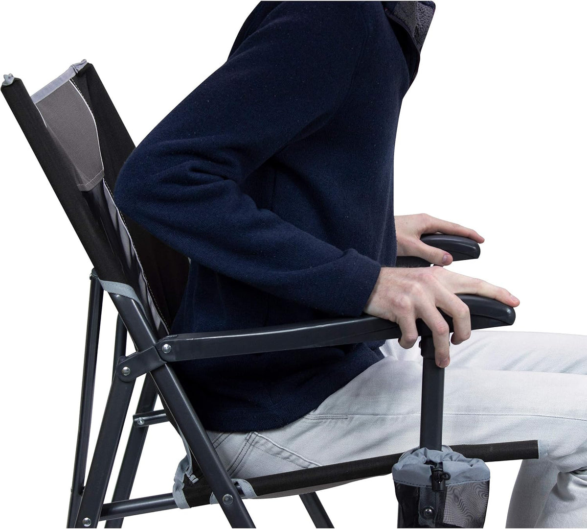 Black Folding Camp Chair Q3059