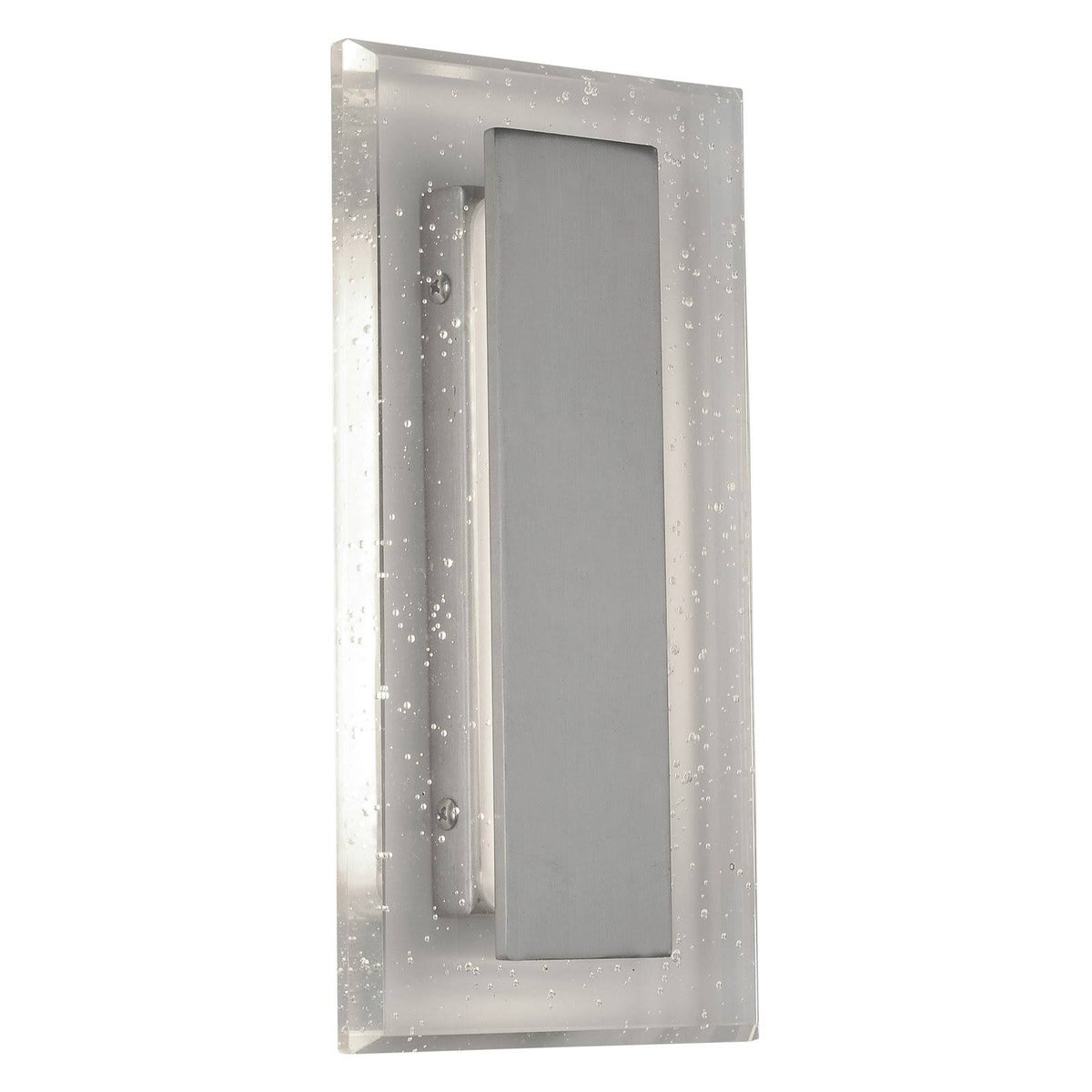 Nickel LED 1-Light Bath Bar with Seedy Crystal V17308