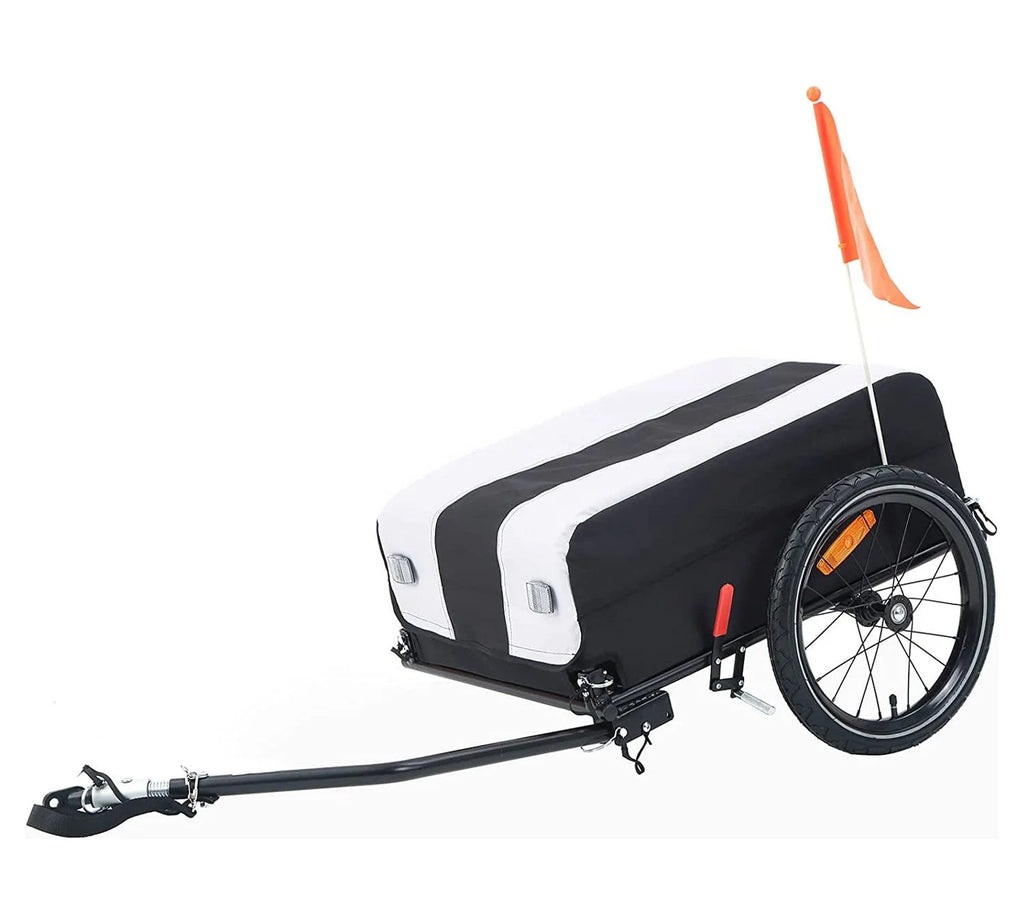 Two-Wheel Bicycle Cargo Trailer, White X521