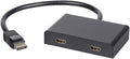 2-Port DisplayPort 1.2 to HDMI MST Hub, Black, Pack of 2 Q5147