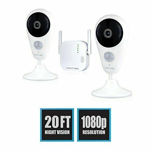 4 Channel 1080p HD Wireless Gateway with 16GB microSD Card and 2 AC Powered Indoor Wireless Cameras D99424