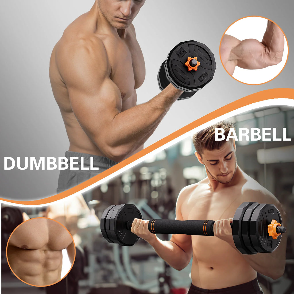 66lb 6-in-1 Adjustable Dumbbells Set L299524