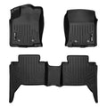 Black All-Weather Floor Mats Front and 2nd Row Set R692856