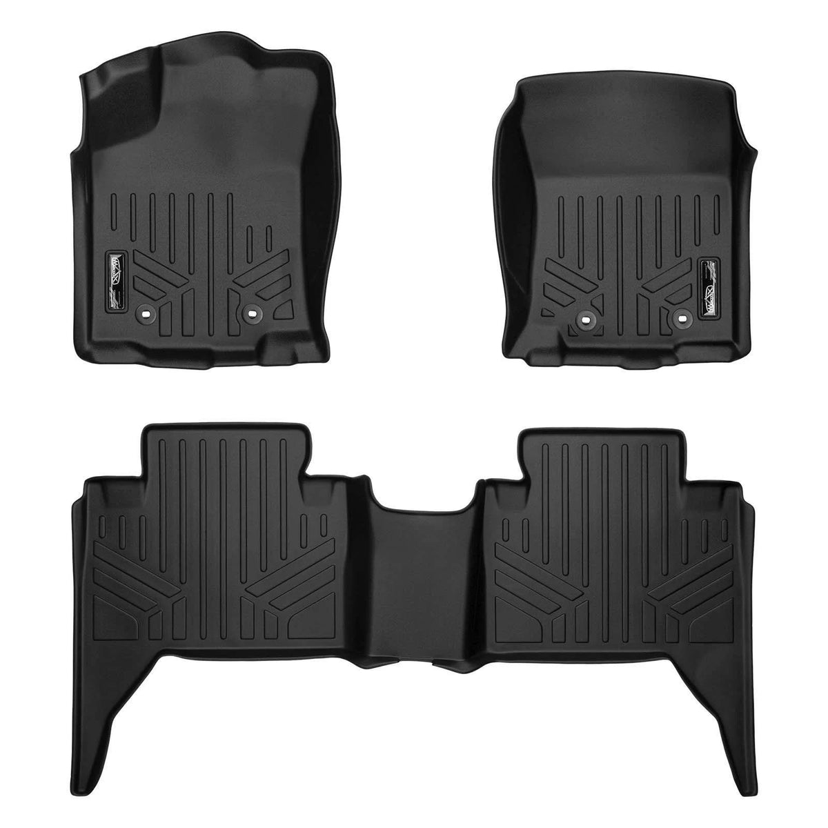 Black All-Weather Floor Mats Front and 2nd Row Set R692856