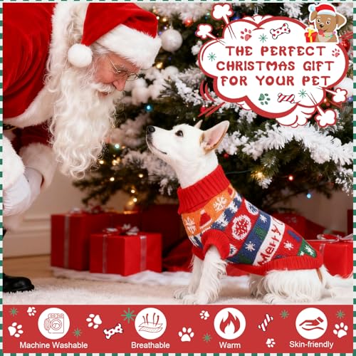 4 Pack Dog Christmas Sweater W36501