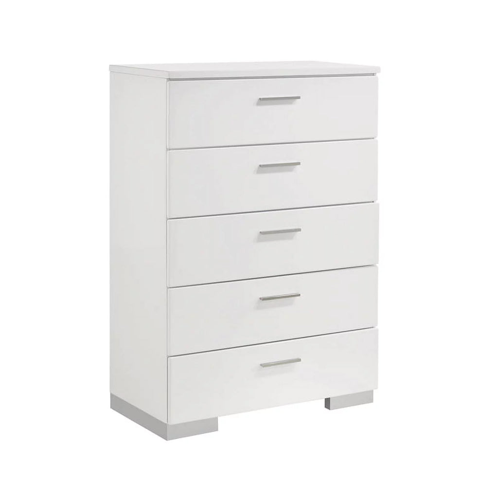 Queen Bedroom Set Glossy White T333220