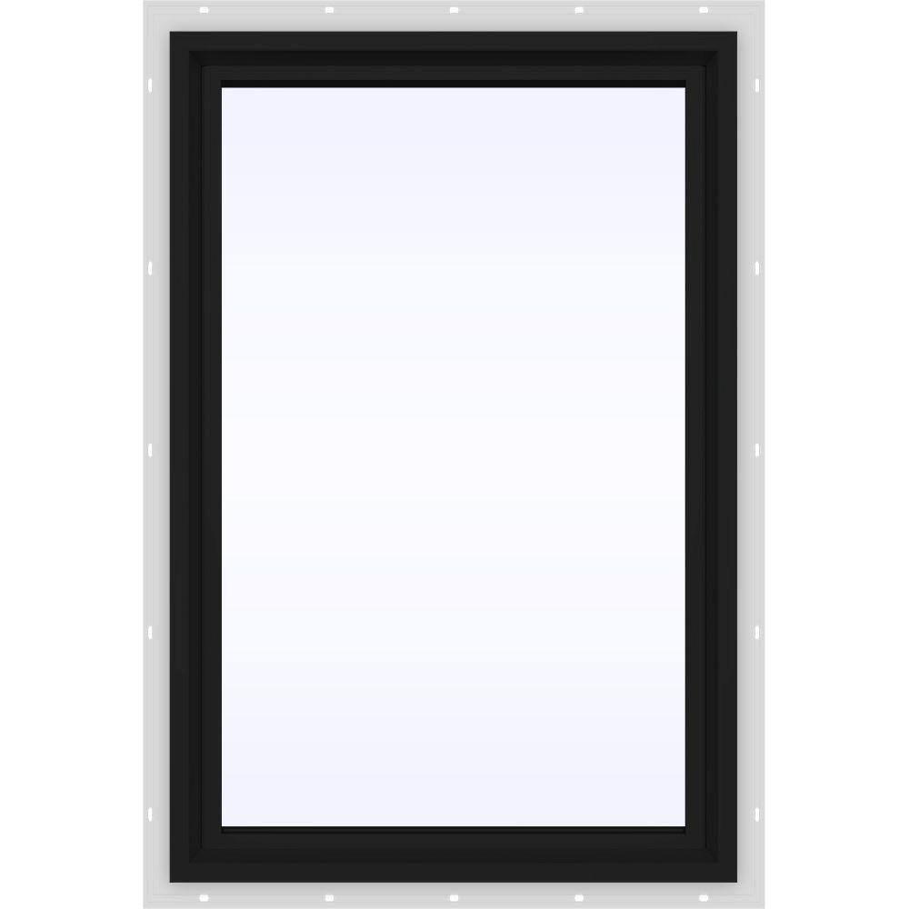 Bronze Vinyl Picture Window with Low-E Glass T193