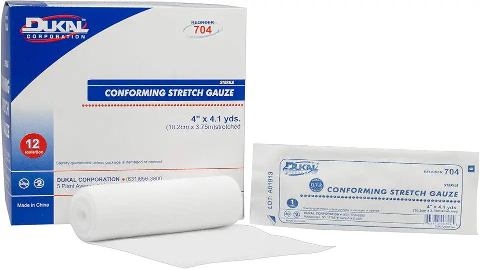 Conforming Bandage 4 Inch x 4-1/10 Yard Sterile 1-Ply P47155
