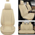 Black Leather Car Seat Covers, Front Pair A564891