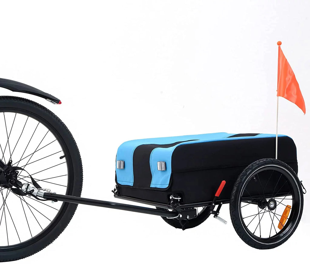 Two-Wheel Bicycle Cargo Trailer, White X521