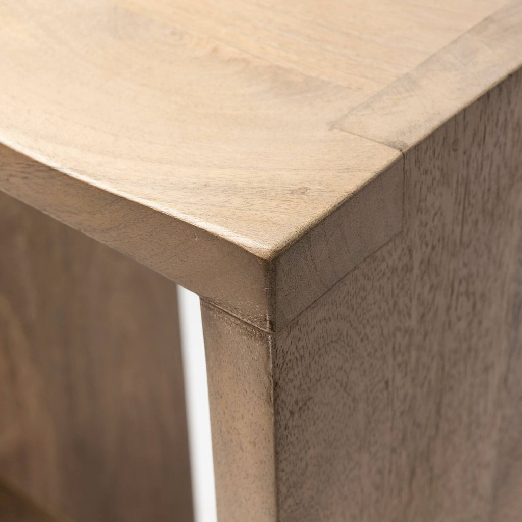 Gray/Brown Wood Bar Stool R5881