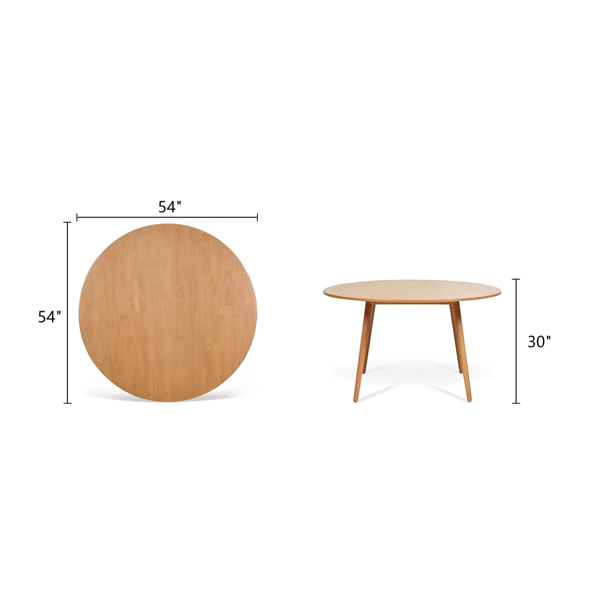 54" 6-Seater Round Dining Table O98390