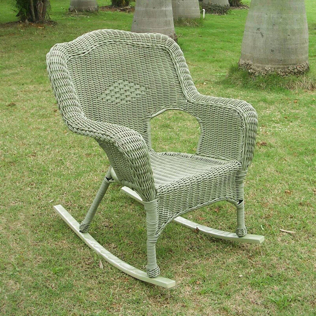 White Patio Rocker U201