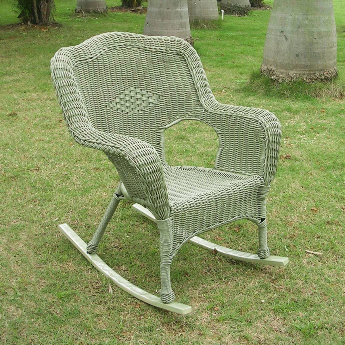 White Patio Rocker U201