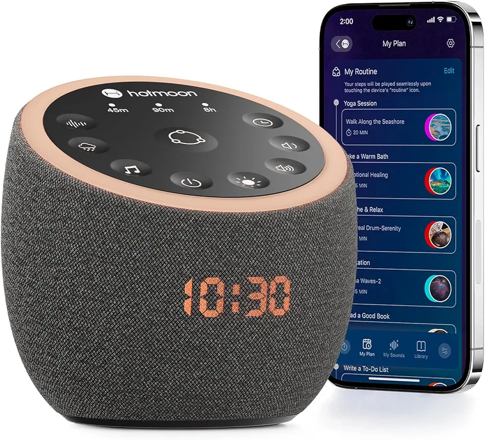 White Noise Sound Machine with Night Light and Sleeping Timer D354