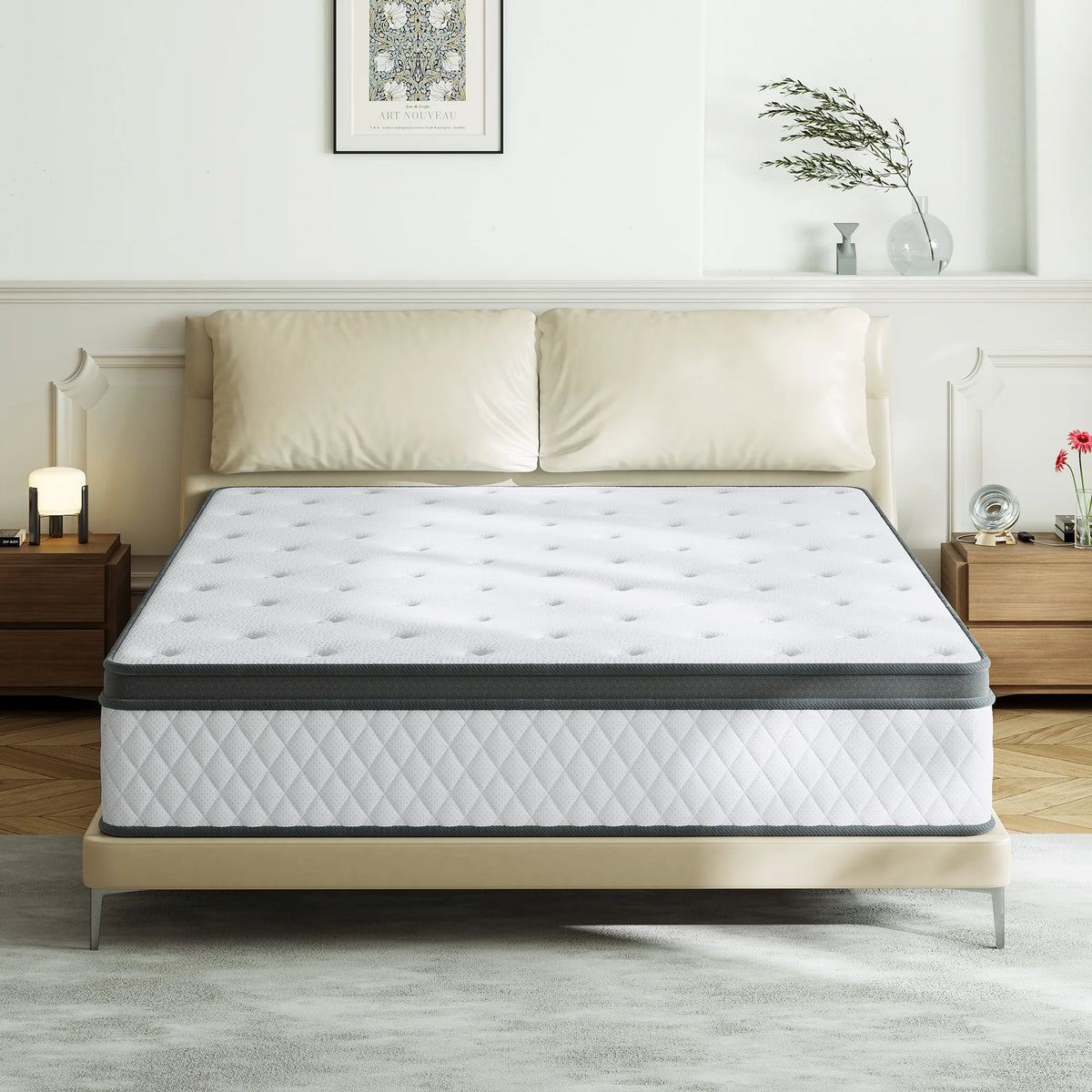 12 inch King Gel Memory Foam Hybrid Mattress Y232658