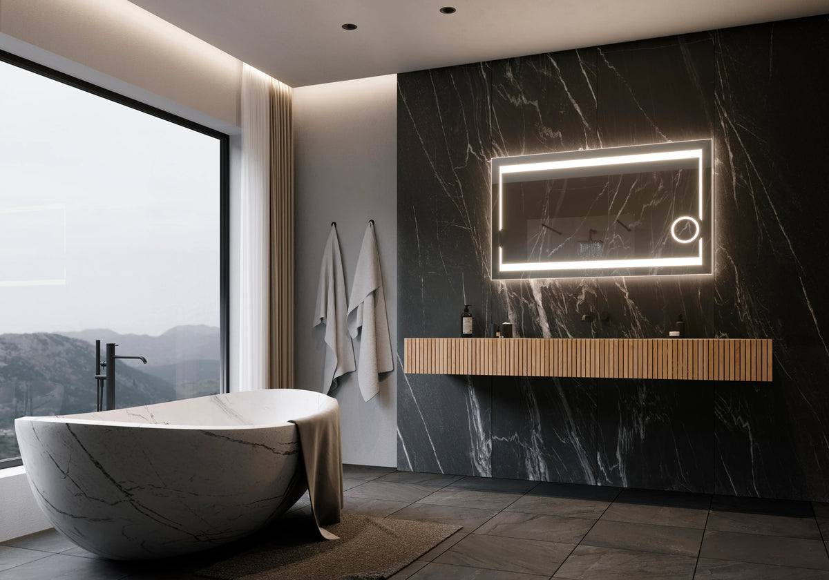 48 x 28 Rectangle Illuminated Mirror 6000K V863